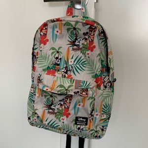 Disney Hawaiian Print Loungefly Full Size Backpack